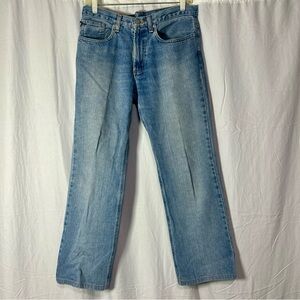 Ralph Lauren Polo High Waist 100% Cotton Straight Jeans Women 6x29 EUC